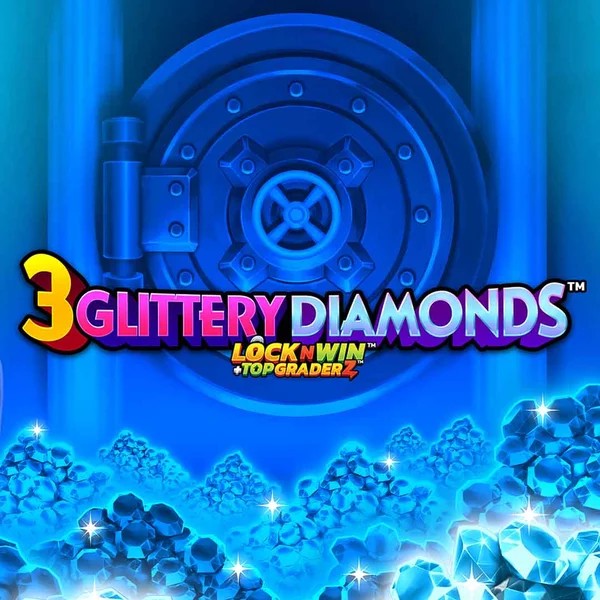 3 Glittery Diamonds casino game by PearFiction Studios – featured logo at Bassbet Casino