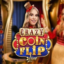 Crazy Coin Flip logo by Evolution at Bassbet Casino
