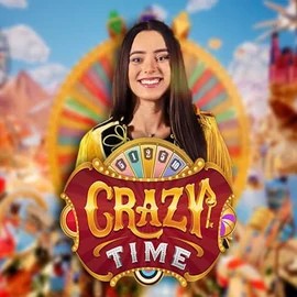 Crazy Time logo – Live Casino by Evolution at Bassbet Casino