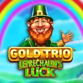 Gold Trio Leprechaun's Luck online game logo by Playtech on basssbet.com