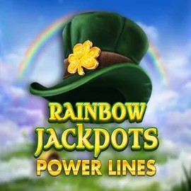 Rainbow Jackpots Power Lines logo – Jackpots by Red Tiger Gaming at Bassbet Casino