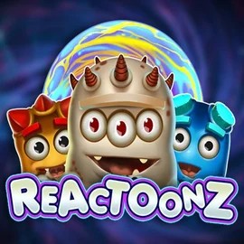 Reactoonz logo – Slots by Play'n GO at Bassbet Casino