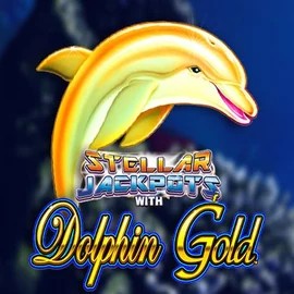 Dolphin Gold with Stellar Jackpots logo – Jackpots by Lightning Box Game at Bassbet Casino