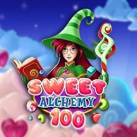 Sweet Alchemy 100 slot logo by Play'n GO at Bassbet Casino
