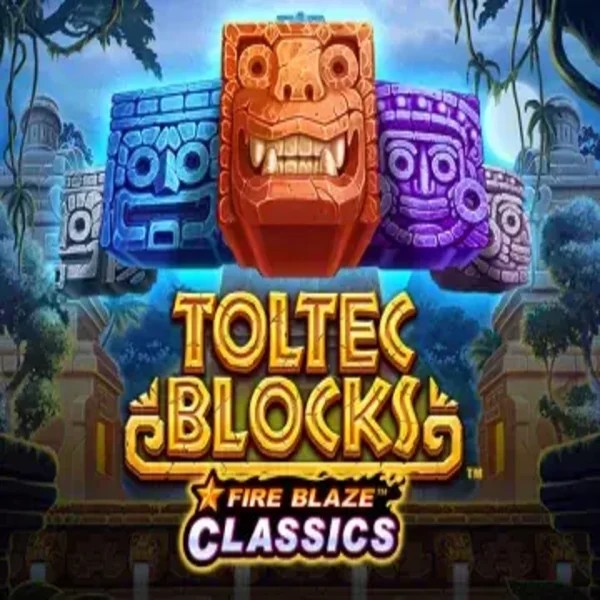 Fire Blaze: Toltec Blocks game by Rarestone Gaming – logo hosted on Bassbet Casino